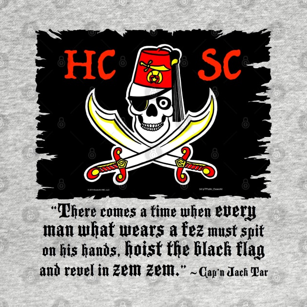 HCSC Jolly Roger & Cap'n Jack Tar Quote by EssexArt_ABC